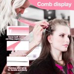 ⁦مجموعة امشاط ناعمة من 5 قطع من لونيميا - مشط شعر بشعيرات بلاستيكية، مشط تضييق، فرشاة حافة مزدوجة الجوانب، مشط ذيل الفئران لتصفيف الشعر وتسريحه⁩ - الصورة ⁦4⁩