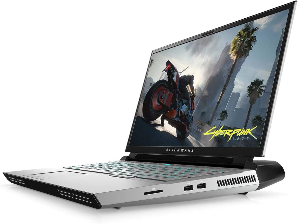 ⁦الينوير لابتوب العاب 51M من نيو ايريا، شاشة 17.3 انش 300hz 3ms FHD، انتل كور i7-10700K، نفيديا جيفورس RTX 2070 سوبر 8GB GDDR6، 1TB SSD، 16GB RAM، ضوء القمر (AWARR2-7323WHT-PUS)⁩ - الصورة ⁦2⁩