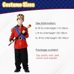 ⁦فستان تنكري بتصميم الملك الاوروبي للاولاد من هوم سمارت، زي الامير الساحر للحفلات وهدية عيد الميلاد⁩ - الصورة ⁦2⁩