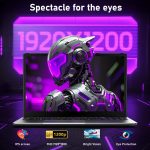 ⁦لابتوب العاب 16 انش من نياكون، ذاكرة RAM 32GB وSSD 1TB، AMD رايزن 7 5825U (حتى 4.5Ghz)، بطاقة رسومات AMD راديون، شاشة 16 انش FHD 1920×1080، واي فاي 6، بلوتوث 5.2، كيبورد باضاءة خلفية⁩ - الصورة ⁦4⁩