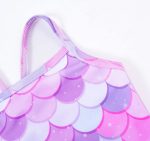 ⁦بدلة سباحة للبنات من نوكيسينا، بدلة سباحة من قطعة واحدة متعددة الالوان للاطفال، ملابس سباحة صيفية للشاطئ للاطفال بعمر 2-10 سنوات⁩ - الصورة ⁦3⁩