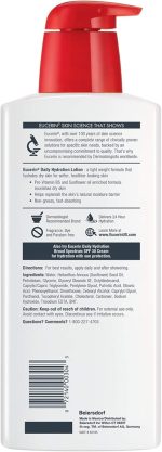 ⁦يوسيرين لوشن مرطب يومي للجسم غير معطر للبشرة الجافة الحساسة، زجاجات مضخة 16.9 اونصة سائلة، 3 عبوات⁩ - الصورة ⁦2⁩