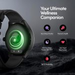 ⁦فاست تراك ساعة جوبيتر فليكس الذكية، شاشة الترا فو 1.38 انش، مكالمات بلوتوث، جناح صحي مع تشبع الاكسجين، معدل ضربات القلب، تتبع النوم، اكثر من 100 وجه ساعة (اسود)⁩ - الصورة ⁦5⁩