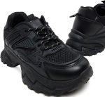 ⁦R&B Women's 325-0963FL003-2 Mesh Detail Lace Up Chunky Sneakers⁩ - الصورة ⁦4⁩