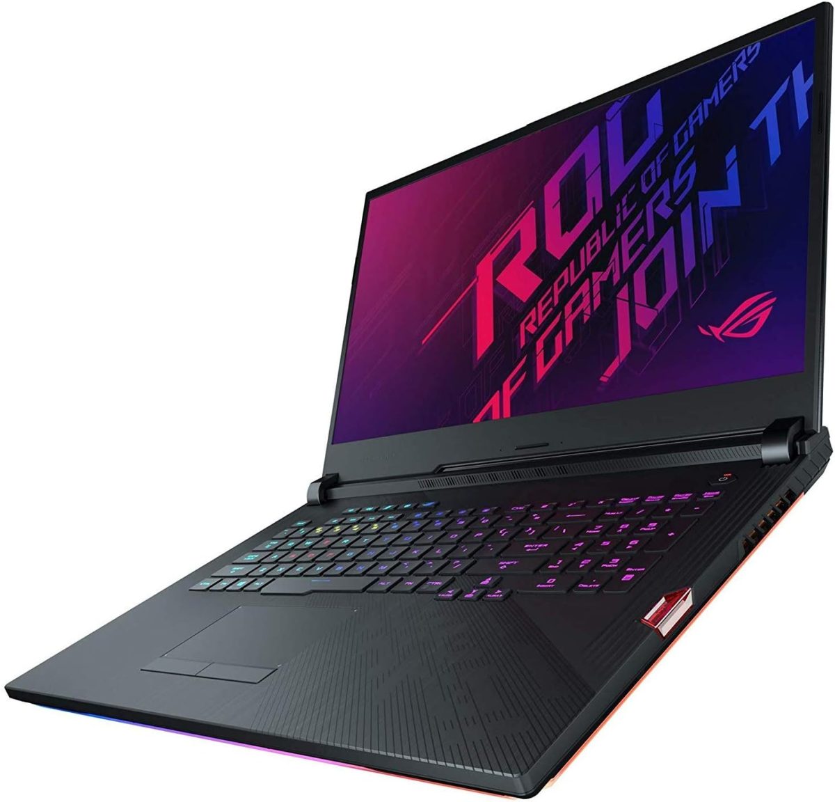 ⁦اسس لابتوب العاب روج ستريكس سكار III (2019) 17.3 انش 240Hz نوع IPS FHD، انفيديا جيفورس RTX 2070، انتل كور i7-9750H، 16GB DDR4، 1TB فايركودا، كيبورد RGB لكل مفتاح، ويندوز 10 هوم، G731GW-KH71⁩ - الصورة ⁦2⁩