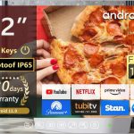 إليكسونج تلفزيون سمارت ميرور 22 بوصة مقاوم للماء 1080P HD لوحة واي فاي مدمجة وبلوتوث ونظام اندرويد 11.0 موديل جديد 2025 باضاءة LED سحرية لـ AE