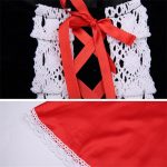 ⁦زي تنكري بقلنسوة ليتل ريد رايدنج للبنات، زي هالوين للاطفال، زي تنكري للكريسماس مع سلة يقطين، شخصيات كتاب، حقيبة طوق للرأس (8-9 9-10 11-12 سنة) فستان صيفي برقبة للبنات⁩ - الصورة ⁦7⁩