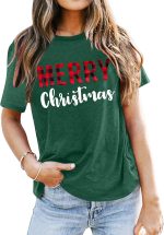 ⁦تي شيرت عيد الميلاد للنساء من تيورهو، تي شيرت كاجوال للعطلات⁩ - الصورة ⁦2⁩