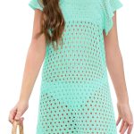 فستان صيفي صيفي للشاطئ باكمام مكشكشة للبنات من عمر 5-14 سنة