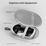 ⁦شنطة حمل لميتا كويست 3 اس/كويست 3 من زوزوفر، متوافقة مع حزام بطارية ايليت ووحدات التحكم وغيرها من الملحقات، حافظة صلبة وحماية فائقة للسفر، رمادي⁩ - الصورة ⁦6⁩