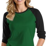 قمصان راجلان للنساء من اوربان كريست - تي شيرت بيسبول رياضي ناعم باكمام طويلة 3/4 للنساء