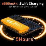 ⁦لابتوب العاب شيفو يو 2025 R7 5700U (8C/16T حتى 4.3GHz) وRAM 16GB وSSD 1TB وشاشة FHD 15.6 انش وبطاقة عرض مرئي راديون RX فيجا 8 وبطارية 5 ساعات وكيبورد باضاءة خلفية وUSB 3.2 ومنفذ نوع C وفتح FP⁩ - الصورة ⁦4⁩