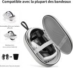 ⁦شنطة حمل لميتا كويست 3 اس/كويست 3 من زوزوفر، متوافقة مع حزام بطارية ايليت ووحدات التحكم وغيرها من الملحقات، حافظة صلبة وحماية فائقة للسفر، رمادي⁩ - الصورة ⁦4⁩