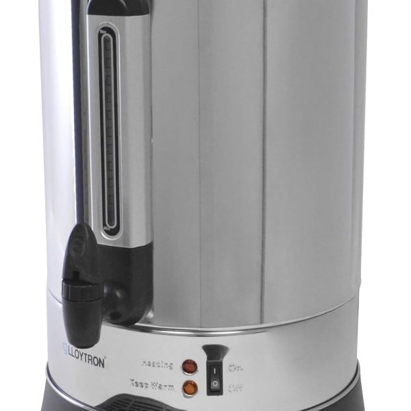 وعاء تقديم الطعام من الستانلس ستيل سعة 20 لتر 2500 واط من لويترون، غلاية مياه/صنبور مضاد للتنقيط/مؤشر مستوى المياه/صينية تنقيط/تحكم تلقائي في درجة حرارة الغليان/غطاء قفل/ E1920 / ستانلس ستيل