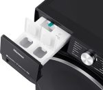 ⁦هايسينس غسالة WF5S1245BB سلسلة 5S بمحرك عاكس وواي فاي ذكي وتقنية سوبر ووش بالذكاء الاصطناعي، 1400 دورة في الدقيقة، مراقبة ذكية للطاقة، 19 برنامج، نظام جرعات تلقائي، اسود فحمي⁩ - الصورة ⁦10⁩