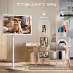 ⁦تلفزيون محمول 32 بوصة بشاشة تعمل باللمس من كيفيا | ذاكرة RAM 6GB + تخزين 128GB | شاشة محمولة FHD 1080P مع بطارية مدمجة لمدة 8 ساعات | نظام تشغيل اندرويد 13 | تلفزيون بعجلات | جهاز تحكم عن بعد⁩ - الصورة ⁦4⁩