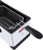 ⁦بريستيج مقلاة عميقة من الستانلس ستيل بـ 8 اعدادات لدرجة الحرارة 150 230 درجة مئوية 3 لتر، هيكل من الستانلس ستيل، سلة 1 كجم، PR54916، فضي، كفالة المصنع لمدة عام واحد على الاقل⁩ - الصورة ⁦4⁩