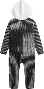 ⁦Disney Nightmare Before Christmas Jack Skellington Boys Cosplay Hooded Coverall for Toddler⁩ - الصورة ⁦3⁩