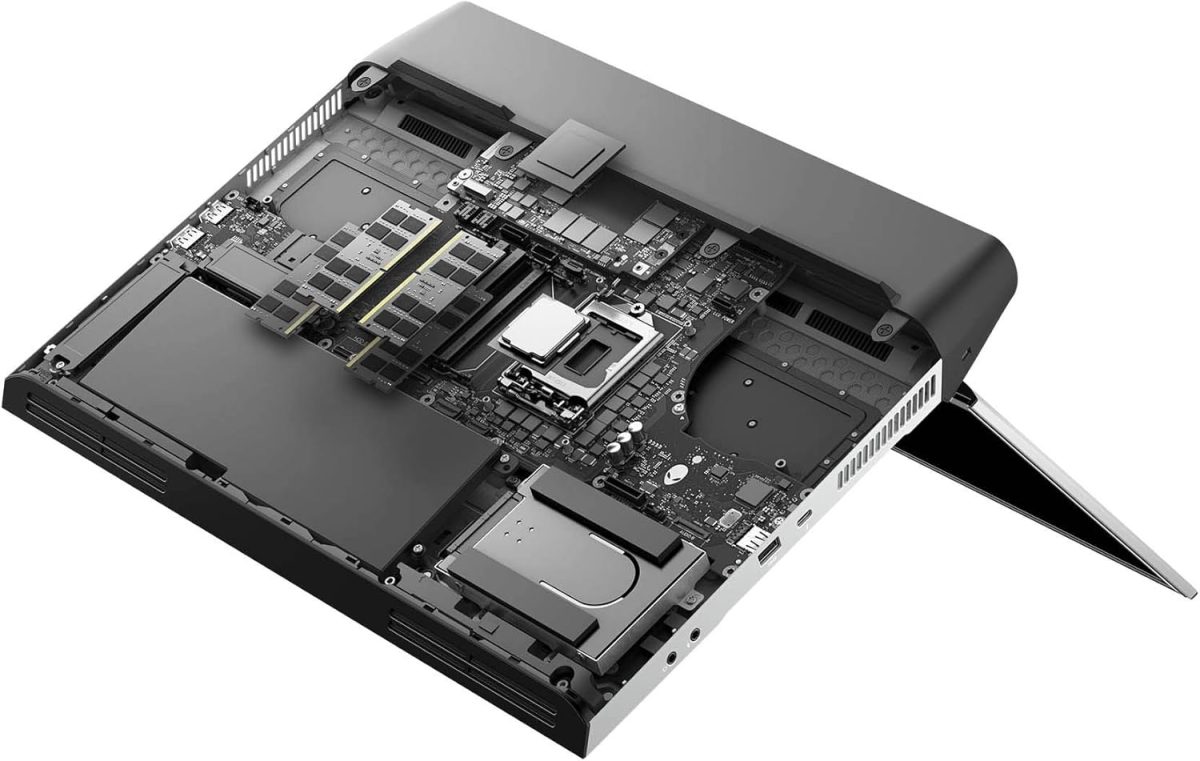 ⁦الينوير لابتوب العاب 51M من نيو ايريا، شاشة 17.3 انش 300hz 3ms FHD، انتل كور i7-10700K، نفيديا جيفورس RTX 2070 سوبر 8GB GDDR6، 1TB SSD، 16GB RAM، ضوء القمر (AWARR2-7323WHT-PUS)⁩ - الصورة ⁦5⁩