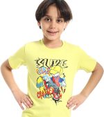 ⁦تيشرت عصري باكمام قصيرة ورقبة دائرية للاولاد⁩ - الصورة ⁦4⁩