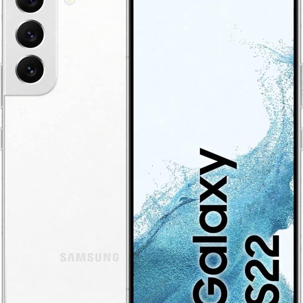 سامسونج جوال جالكسي اس 22 الجيل الخامس 5G 256GB شريحة اتصال واحدة بنظام اندرويد لون ابيض فانتوم (مجدد)