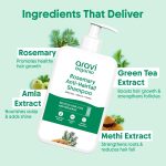 ⁦ارافي اورجانيك شامبو مضاد لتساقط الشعر من روزماري | شامبو روزماري لنمو الشعر والتحكم في تساقط الشعر | شعر اقوى حتى 94% | خالٍ من الكبريتات للرجال والنساء | لجميع انواع الشعر | 200 مل⁩ - الصورة ⁦4⁩