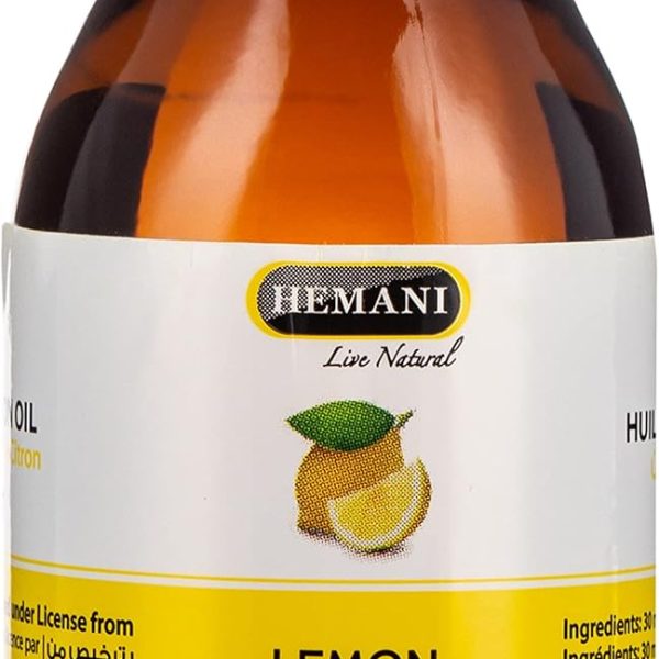 هيماني زيت ليمون 30 مل - زيت طبيعي لتقليل التوتر والعلاج العطري لزيادة التركيز والمساعدة في مشاكل الجهاز الهضمي