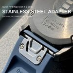 ⁦سوار ساعة بديل من السيليكون سريع الفك مقاس 26 ملم لساعة فينكس 7x سافاير سولار فينيكس 6x برو سولار فينيكس 5x 3 اتش ار لجارمين ايبيكس 2 برو سافير 51 ملم ديسنت Mk1/2/2i من ازوني⁩ - الصورة ⁦5⁩