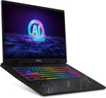 ⁦MSI لابتوب العاب بالس 16 AI 16 انش 240Hz QHD+ بمعالج انتل كور الترا 9-185H وانفيديا جيفورس RTX 4060 وذاكرة 32GB DDR5 وذاكرة مستديمة SSD 1TB نوع C وويندوز 11 برو اسود C1VFKG-063US⁩ - الصورة ⁦2⁩