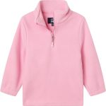 ليتل سبرينج جاكيتات صوف بولار محايد للاطفال بلوفر باربع سحاب مع اساور اكمام مرنة