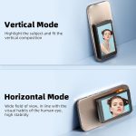 ⁦شاشة سيلفي مغناطيسية لاسلكية 1080P مقاس 4 انش لجوالات اندرويد - شاشة كاميرا خلفية للتسجيل بدون مجهود⁩ - الصورة ⁦4⁩