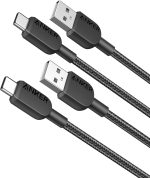 انكر كيبل USB C [عبوتان، 3 اقدام] كيبل شاحن 310 USB A الى USB C، كيبل شحن سريع لايفون 17/16، ماك بوك برو/اير، سامسونج، هواوي، شاومي، فيفو واوبو (USB 2.0)