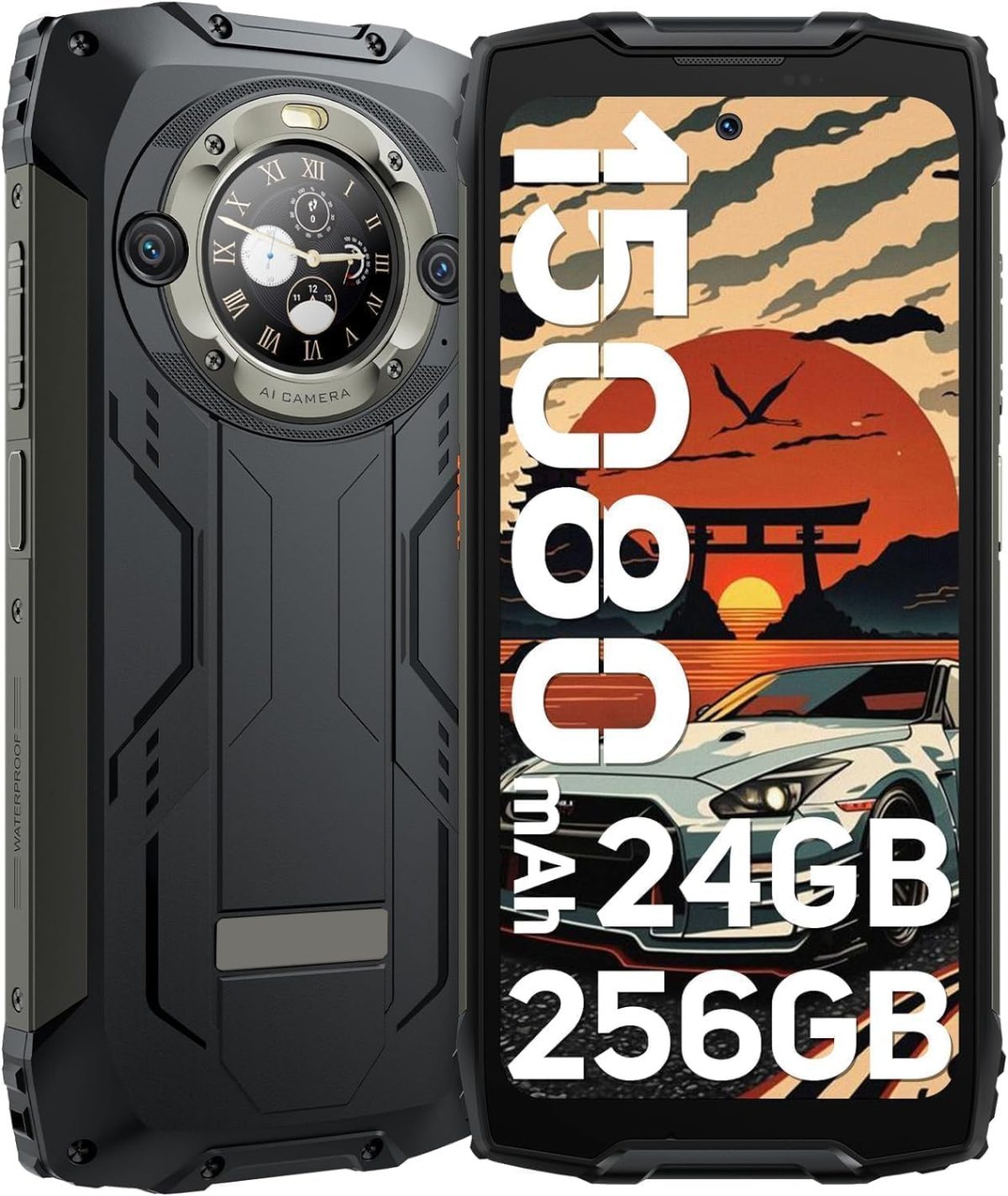 هاتف BV9300 برو متين 24G+256GB 15080mAh شاشة 6.7 انش اندرويد 13 ميديا تيك هيليو G99 33 واط ان اف سي 4G