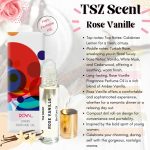 ⁦زيت عطري برائحة الورد والفانيليا من تي اس زد سينت - 6 مل عطر يدوم طويلا، خلاصة الزهور الحلوة والفانيليا للنساء والفتيات⁩ - الصورة ⁦4⁩