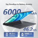 ⁦لابتوب العاب 2025 17.3 انش DDR4 16GB SSD 512GB سيليرون N150 (4C/4T حتى 3.6GHz) واي فاي 5 بلوتوث 4.2 وكيبورد باضاءة خلفية وبطارية 6 ساعات وUSB 3.0 وHDMI وويندوز 11 برو⁩ - الصورة ⁦8⁩