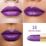 ⁦OULAC Lipstick, Metallic Finish, Purple Glitter Lipstick Long-Lasting 3D Gloss, Intense Color, Cream and Moisture-proof Formula, Vegan, 4.3g, Royal Sash (16)⁩ - الصورة ⁦4⁩