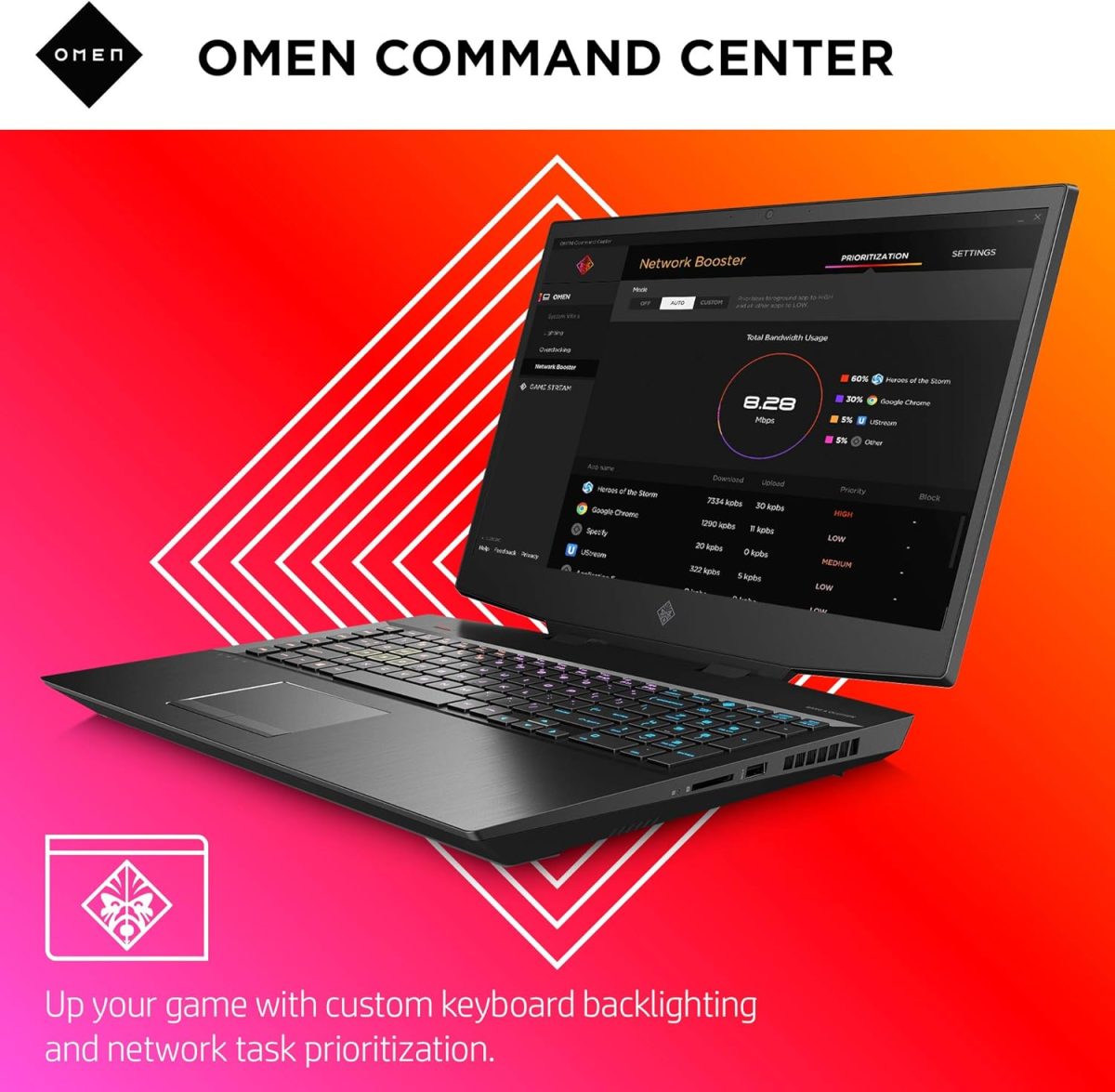⁦اومن لابتوب العاب اتش بي 2019 17 انش، انتل i7-9750H، انفيديا جيفورس RTX 2070 (8 جيجابايت)، ذاكرة رام 16 جيجابايت، وسيط تخزين ذو حالة ثابتة 512 جيجابايت، جاهز للواقع الافتراضي، ويندوز 10 هوم⁩ - الصورة ⁦5⁩