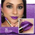 ⁦OULAC Lipstick, Metallic Finish, Purple Glitter Lipstick Long-Lasting 3D Gloss, Intense Color, Cream and Moisture-proof Formula, Vegan, 4.3g, Royal Sash (16)⁩ - الصورة ⁦2⁩