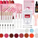 مجموعة صنع ملمع الشفاه جوجوبارتي من تسفيت - مجموعة هدايا مكياج ممتعة للنساء والفتيات لخلق لمعان مرطب ولامع