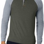 قميص هينلي باكمام طويلة من قماش بيفي للرجال من هانز