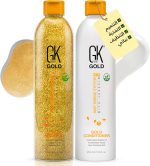 مجموعة شامبو وبلسم مرطب (2 × 250 مل) للشعر الجاف والمجعد - زيت الارغان وزبدة الشيا والزيوت الطبيعية لتخفيف فروة الرأس والرطوبة والحماية من الشمس وتركيبة مضادة للتجعد | مجموعة شامبو وبلسم