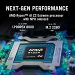 ⁦اسس لابتوب العاب روج اكس بوكس الي اكس محمول باليد باللون الاسود | AMD رايزن AI Z2 اكستريم، بطاقة رسومات AMD راديون، ذاكرة RAM 24GB، SSD 1TB، شاشة 7 انش FHD 120Hz، ويندوز 11 [RC73XA-NH011W]⁩ - الصورة ⁦3⁩