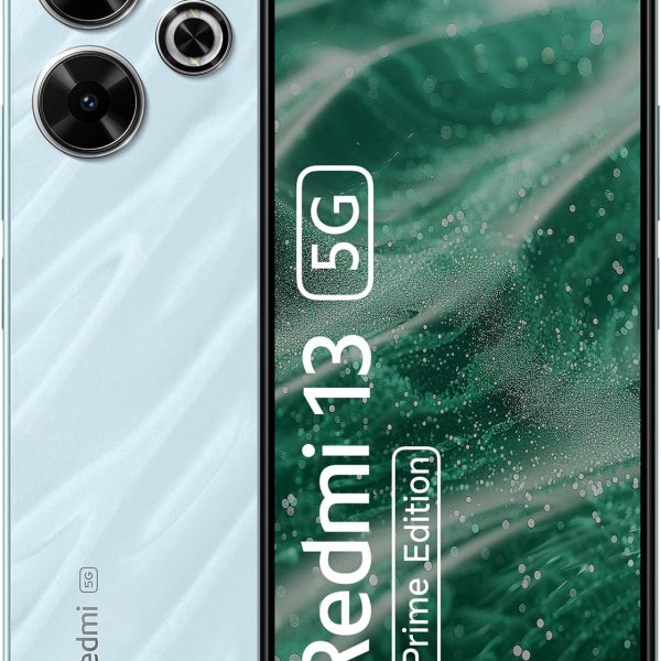 ريدمي 13 5G، ازرق هاواي، 8GB + 128GB | الهند لاول مرة SD 4 الجيل الثاني AE | كاميرا احترافية 108MP | اكبر شاشة 6.8 انش في هذا القطاع