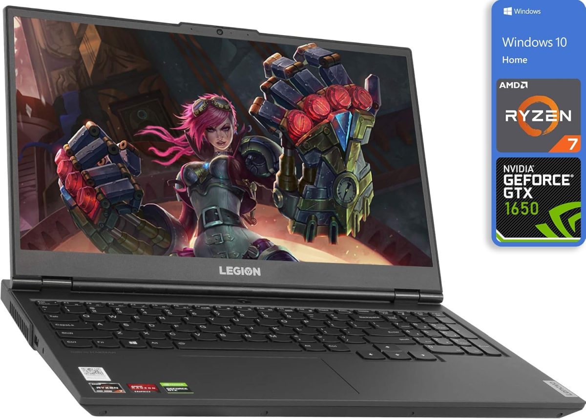 ⁦لينوفو لابتوب العاب ليجن 5 بشاشة 15.6 انش FHD IPS 250nits 120Hz AMD رايزن 7 4800H 32GB DDR4 1TB PCIe SSD واي فاي 6 كيبورد باضاءة خلفية بيضاء USB-C HDMI جيفورس GTX 1650 ويندوز 10 حزمة TWE⁩ - الصورة ⁦2⁩