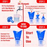 ⁦جهاز بخار 3 في 1 للسعال والبرد والوجه وجهاز استنشاق بالبخار للبرد والسعال - ازرق⁩ - الصورة ⁦4⁩