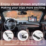 ⁦تلفزيون صغير محمول 10 بوصة من ريووب، بطارية مع ATSC/USB/بطاقة SD/HDMI/VGA/AV، شاشة LCD 1080P مع جهاز تحكم عن بعد وحامل للتخييم والسيارة والمطبخ والسفر والطوارئ⁩ - الصورة ⁦6⁩