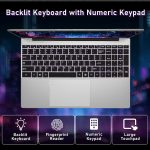 ⁦لابتوب العاب من نياكون، معالج رايزن 7 5700U 8C/16T، لابتوب 15.6 انش، AMD (حتى 4.3Ghz)، 16GB RAM 1TB SSD، رسومات AMD راديون، شاشة 15.6 انش FHD 1920×1080، واي فاي 5، بلوتوث 5.0، كيبورد باضاءة خلفية⁩ - الصورة ⁦6⁩