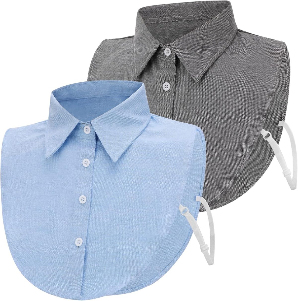 XEPST 2 Pieces Fake Collar White Detachable Collar for Women