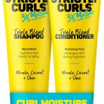 مارك انثوني شامبو وبلسم عميق للرطوبة من ستريكتلي كيرلز لتحديد التجعيدات ومكافحة التجعد - زبدة الشيا وزيت المارولا وزيت الصبار وجوز الهند - لون خال من الكبريتات امن للشعر المجعد الجاف والتالف