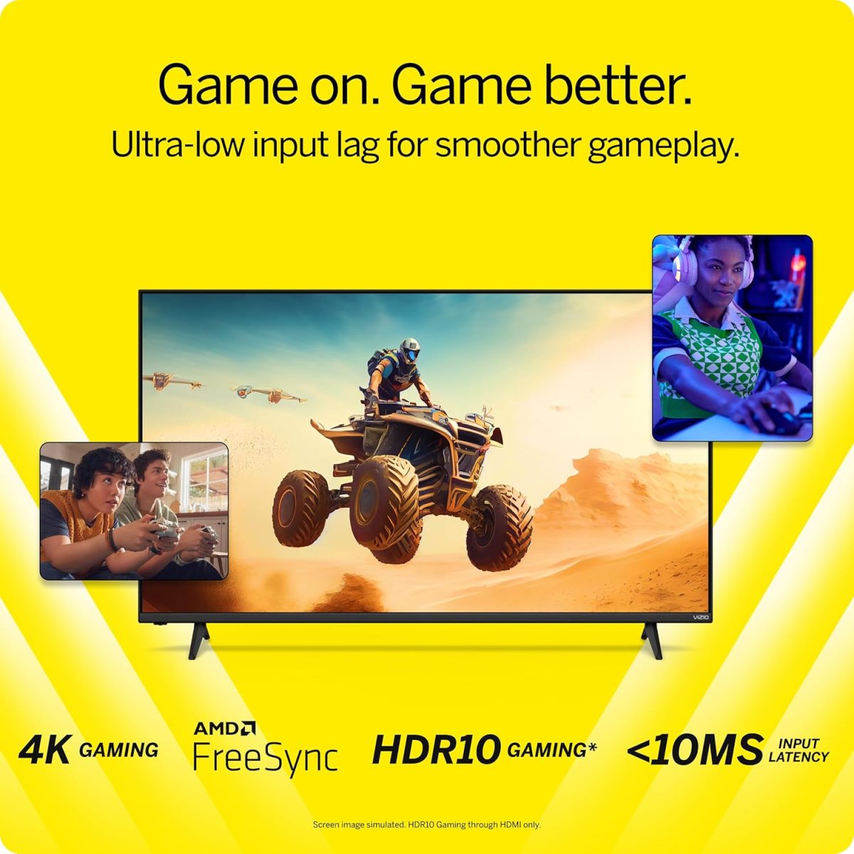 ⁦فيزيو تلفزيون ذكي 55 بوصة سلسلة V 4K LED HDR مع دولبي فيجن، واي فاي 6E، سماعة رأس بلوتوث، متوافقة مع محرك الالعاب واليكسا، V555M-K01، موديل 2023⁩ - الصورة ⁦9⁩